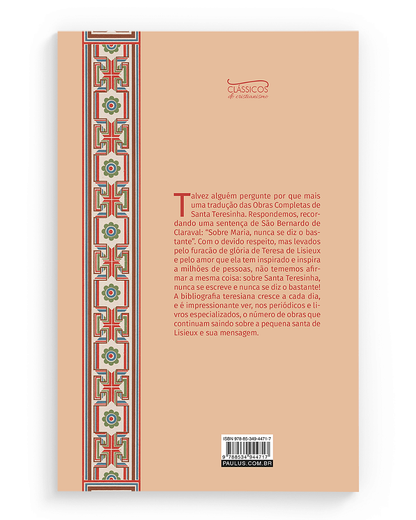 Obras completas - Santa Teresa do Menino Jesus e da Sagrada Face