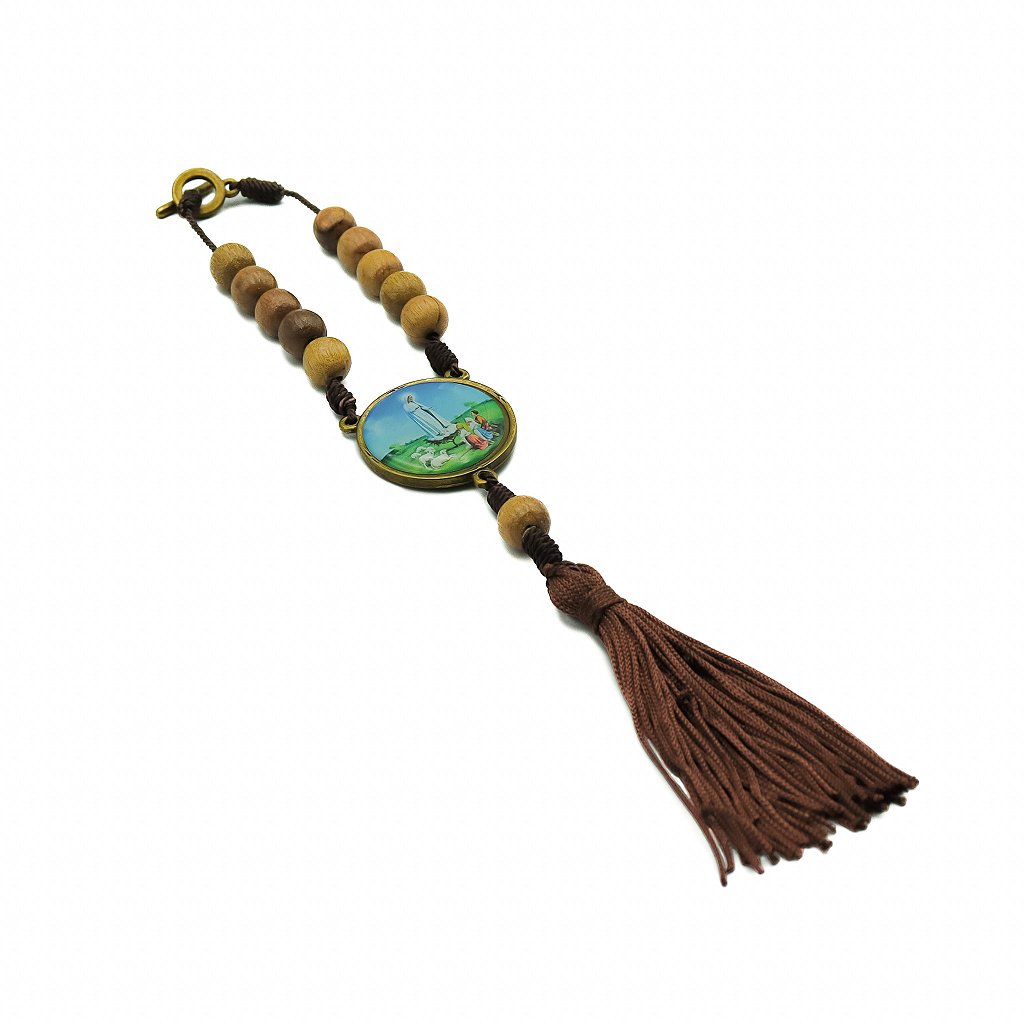 Dezena Carro São Cristovão metal resinado Nossa Senhora de Fátima