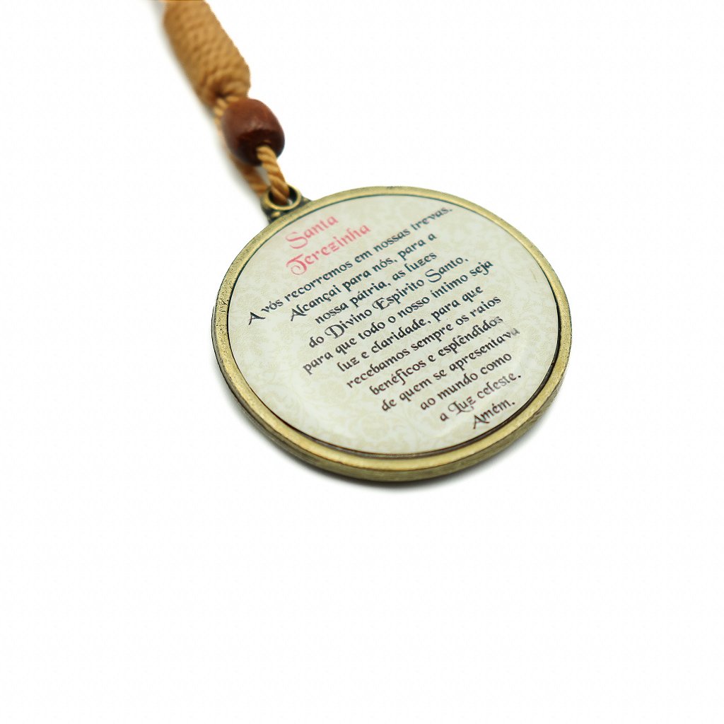 Chaveiro Redondo Mosquetão e Argola Santa Teresinha