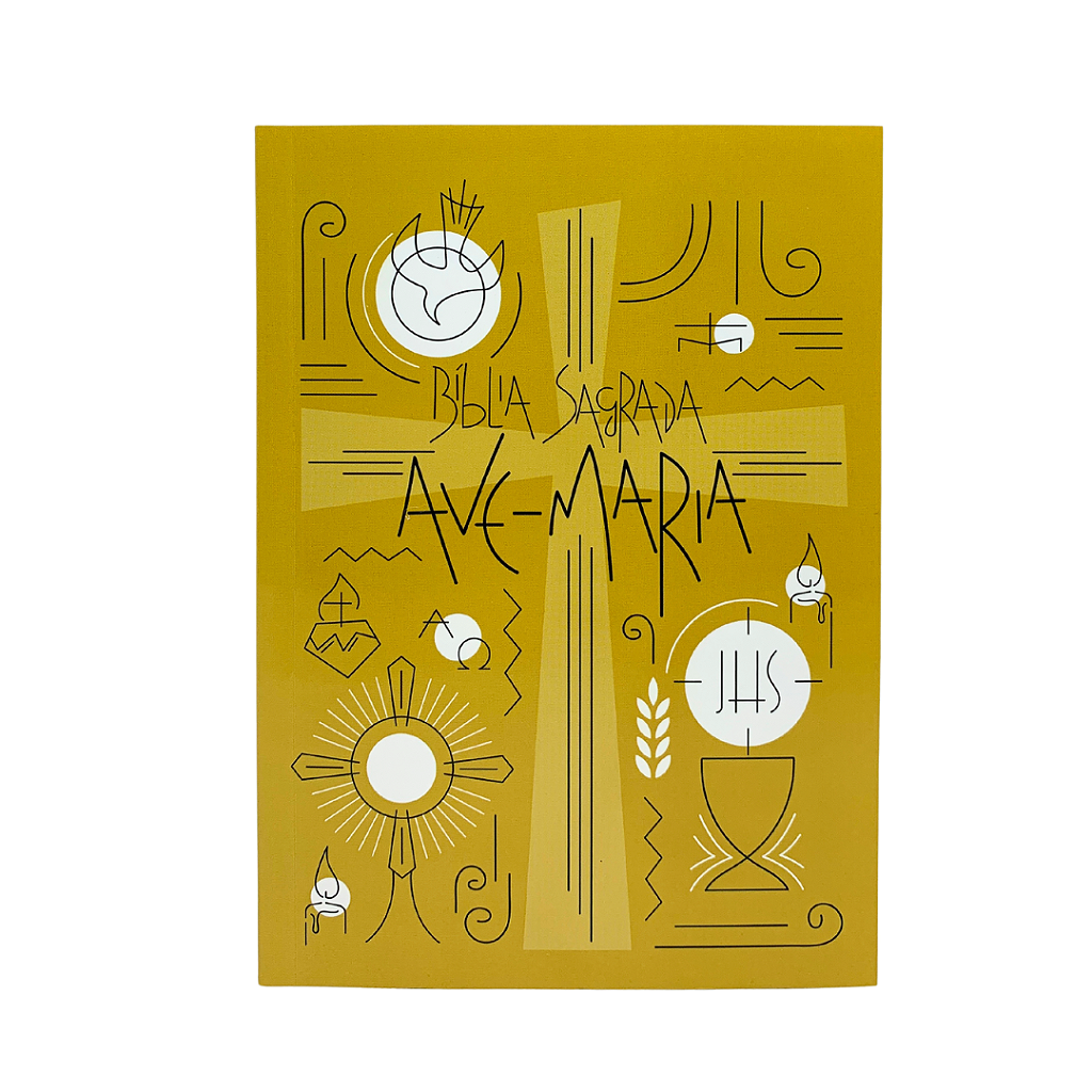 Bíblia Sagrada Ave-Maria Capa Símbolos