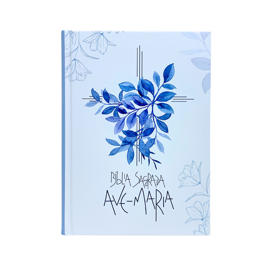 Bíblia Sagrada Ave-Maria Capa Dura Flores