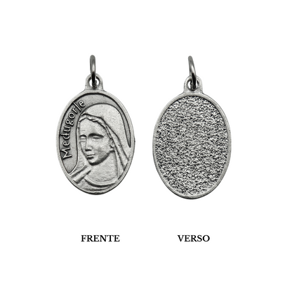 Medalha Rainha da Paz 26 mm Prata - Medjugorje