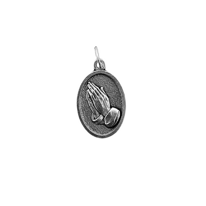 Medalha Santa Luzia e Mãos - Italiana