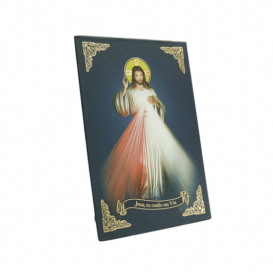 Quadro de Mesa Jesus Misericordioso 20x14cm - Instituto Hesed