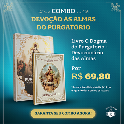 Combo Devoção as Almas do Purgatório - Livro Dogma do Purgatório + Devocionário das Almas