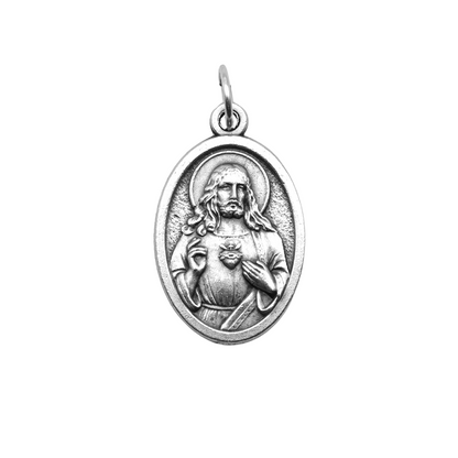 Medalha Sagrado Coração de Jesus e Imaculado Coração de Maria - Italiana