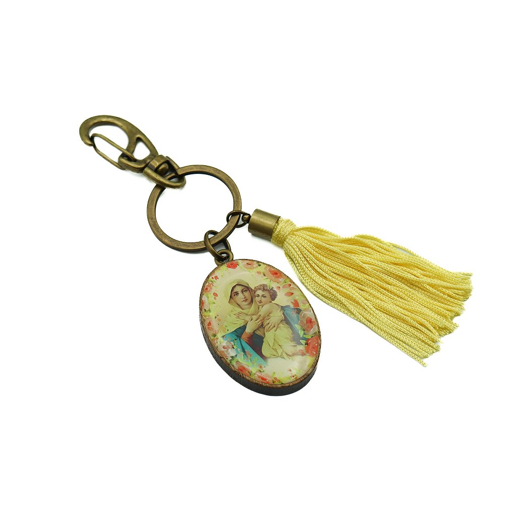 Chaveiro Oval Com Mosquetão - Mãe Rainha