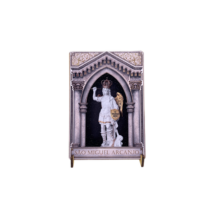 Quadro de São Miguel em MDF - 10x15 cm