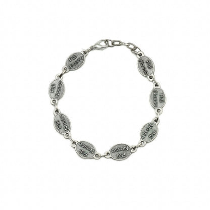 Pulseira Prata Velha Devoções - Níquel