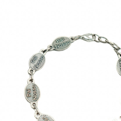Pulseira Prata Velha Devoções - Níquel