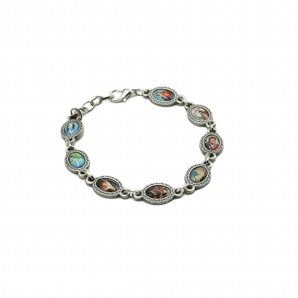 Pulseira Prata Velha Devoções - Níquel