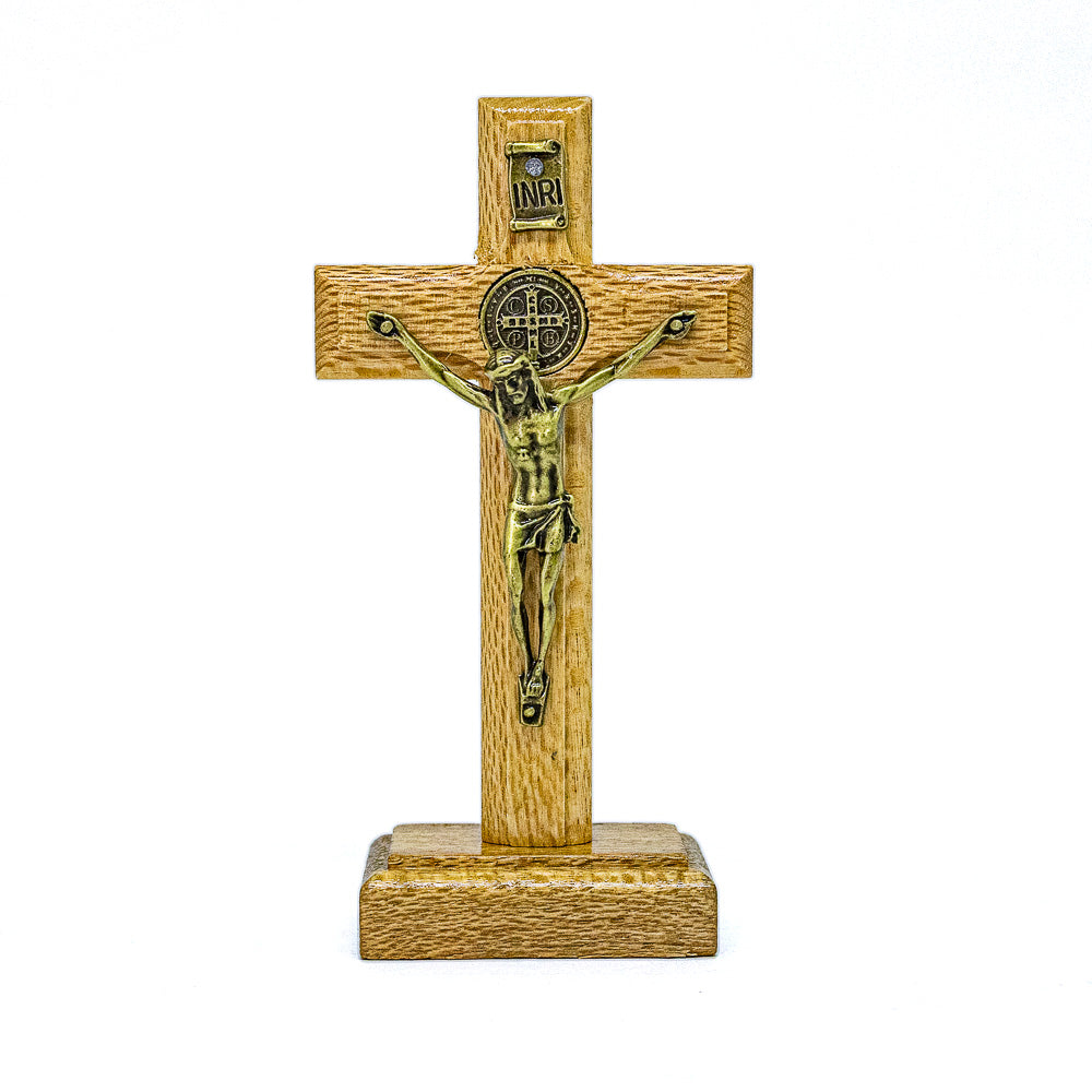 Cruz de Mesa 12 cm - Ouro Velho