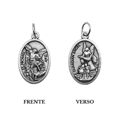 Medalha São Miguel e Anjo da Guarda - Italiana