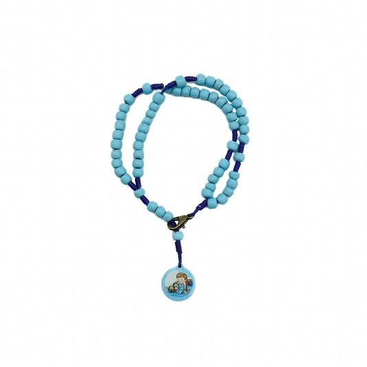 Terço de pulso Infantil azul