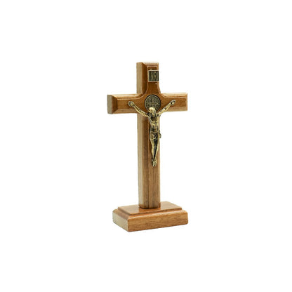 Cruz de Mesa - 9cm Ouro Velho