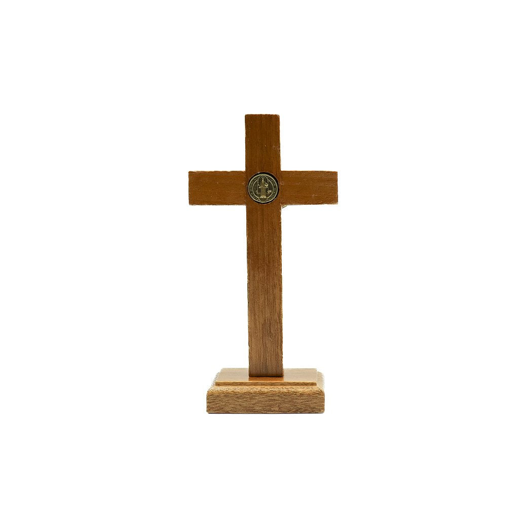 Cruz de Mesa - 9cm Ouro Velho