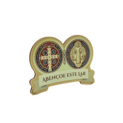 Adorno de Porta MDF Medalha de São Bento