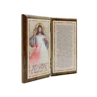 Quadro de Mesa Jesus, Eu confio em Vós