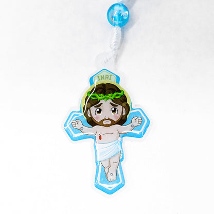 Terço Infantil Com Saquinho - Anjo da Guarda Azul