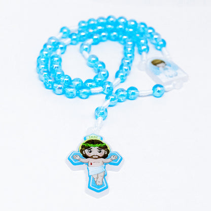 Terço Infantil Com Saquinho - Anjo da Guarda Azul