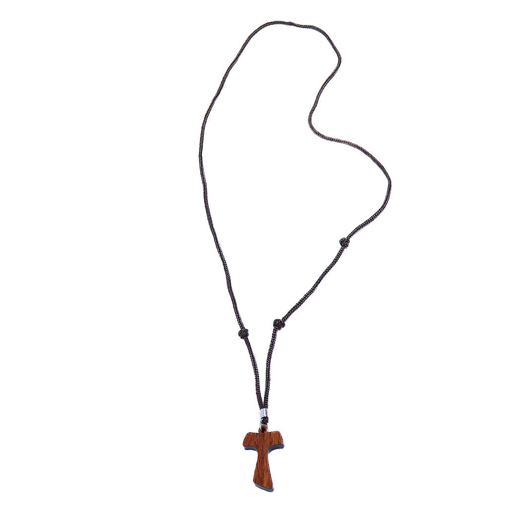 Cordão Com Tau Pequeno - Madeira