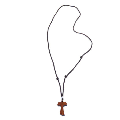 Cordão Com Tau Pequeno - Madeira