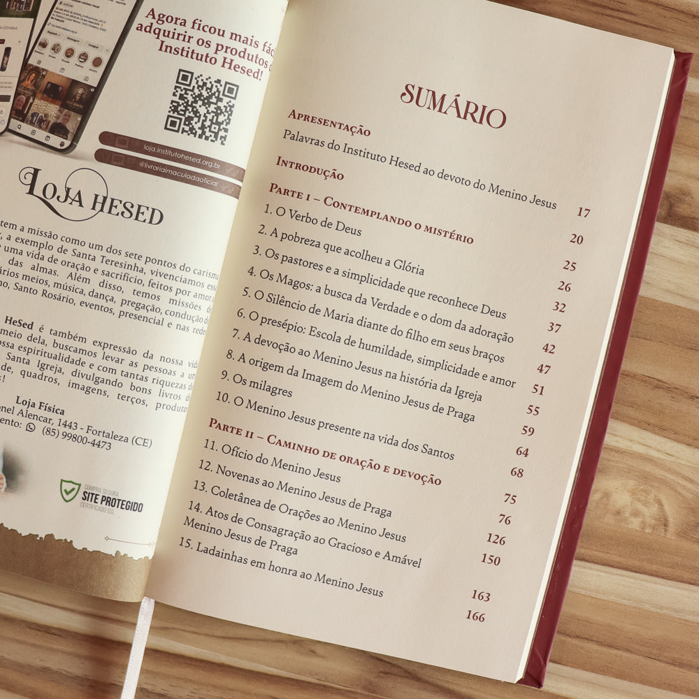 Devocionário ao Menino Jesus - Quanto Mais Me Honrardes Mais Eu Vos Favorecerei - Hesed