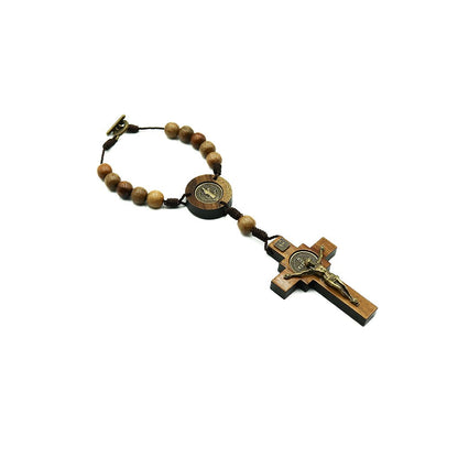 Adorno Para Carro Marrom São Bento Cruz