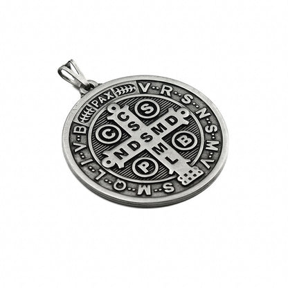 Medalha de São Bento 50 mm Niquel