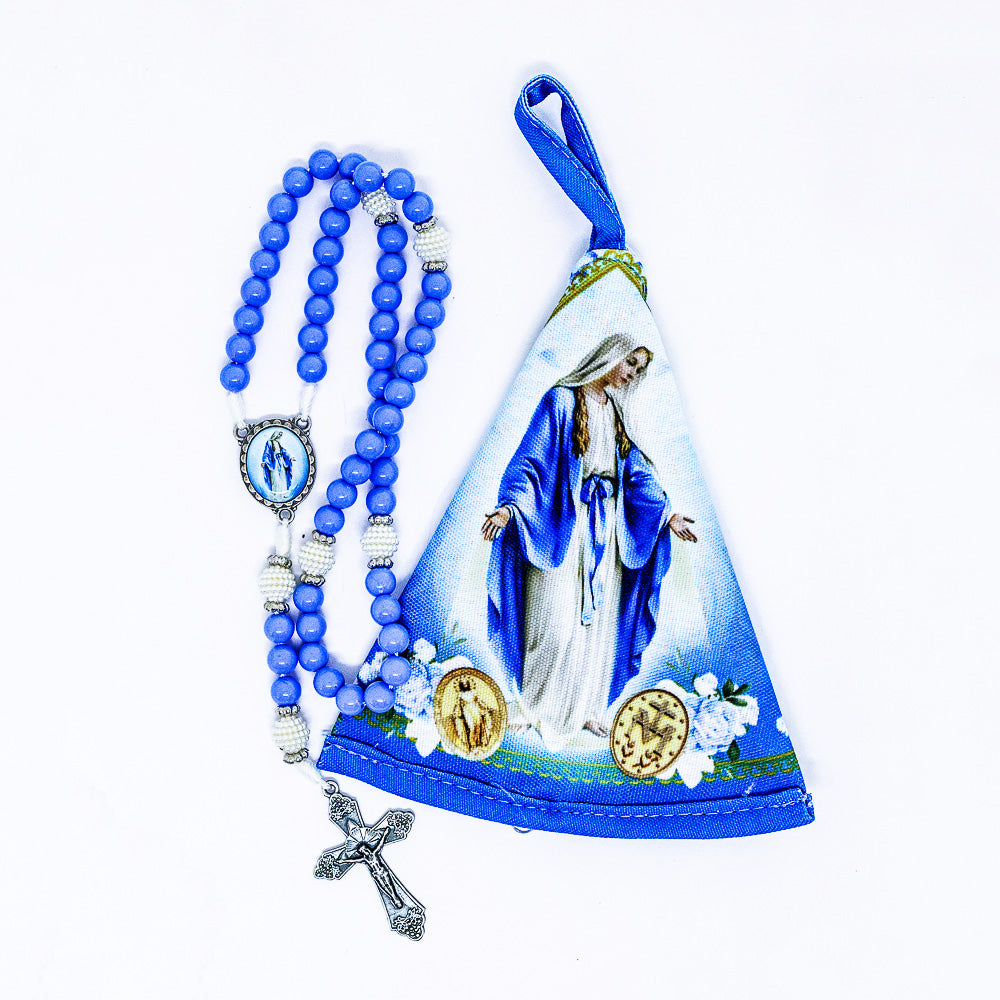 Terço na Bolsinha Manto - Nossa Senhora das Graças
