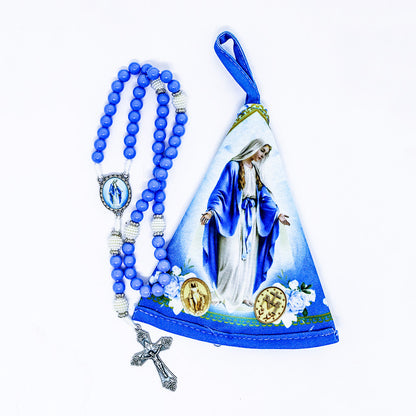 Terço na Bolsinha Manto - Nossa Senhora das Graças