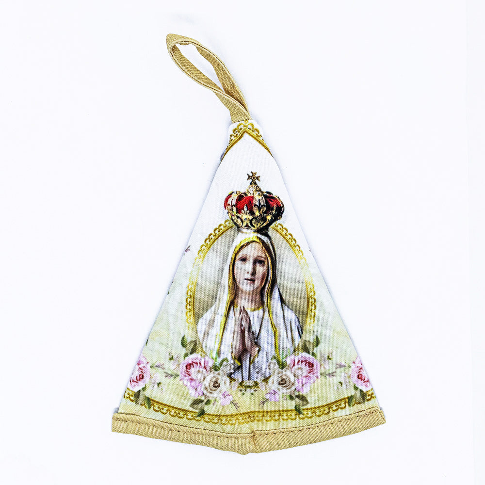 Terço na Bolsinha Manto - Nossa Senhora de Fátima