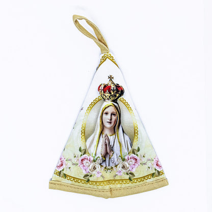 Terço na Bolsinha Manto - Nossa Senhora de Fátima