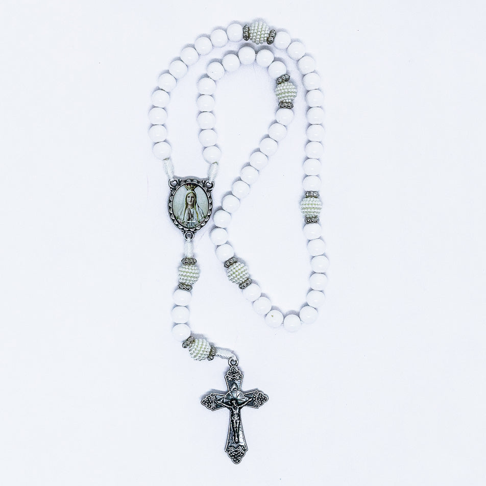 Terço na Bolsinha Manto - Nossa Senhora de Fátima