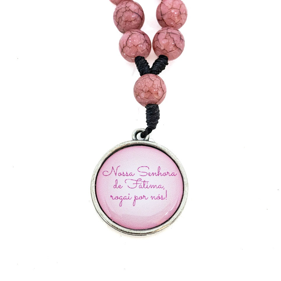 Chaveiro Dezena Com Medalha Resinada  Nossa Senhora de Fátima