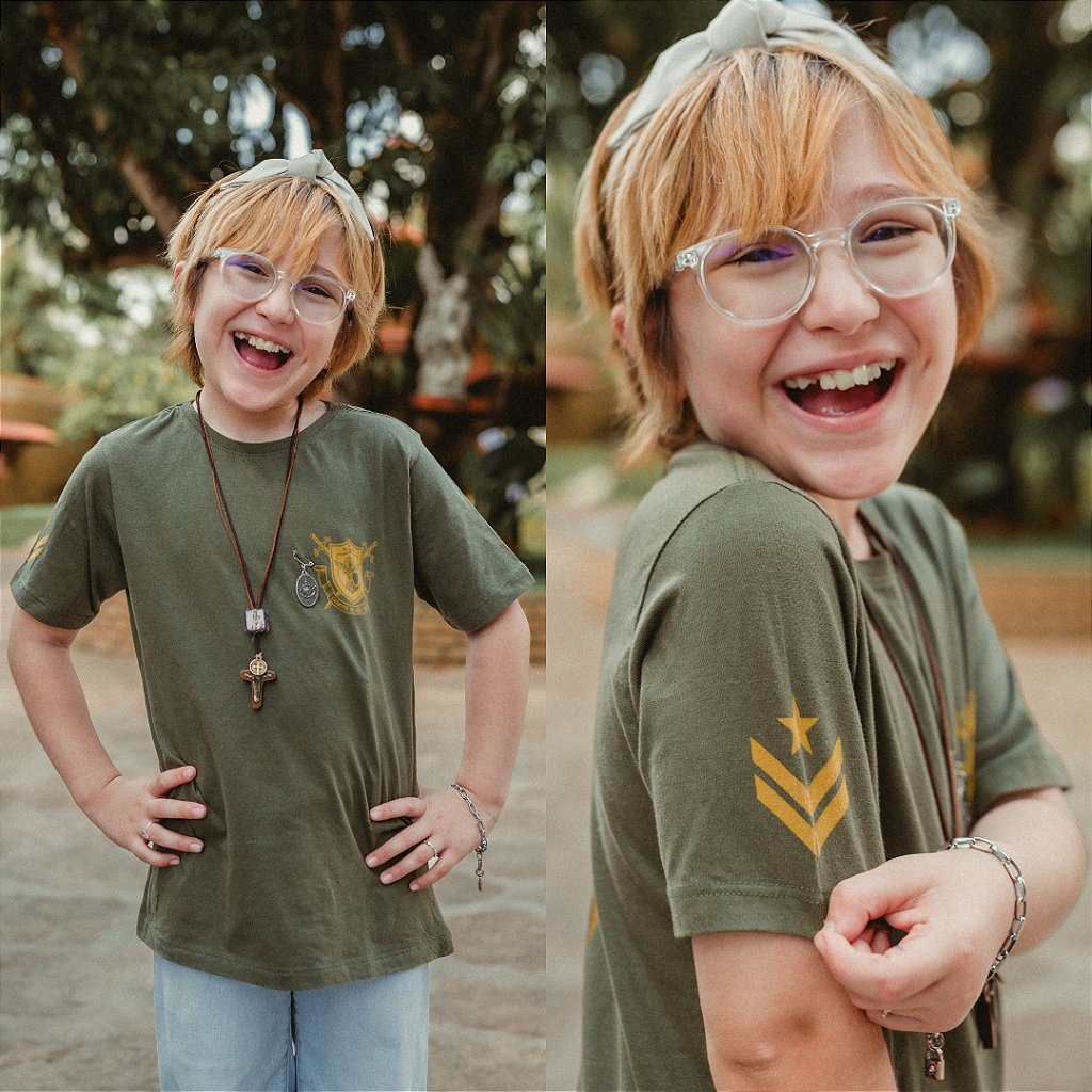 Camiseta Exército de São Miguel Infantil - Hesed