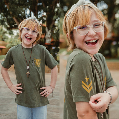 Camiseta Exército de São Miguel Infantil - Hesed